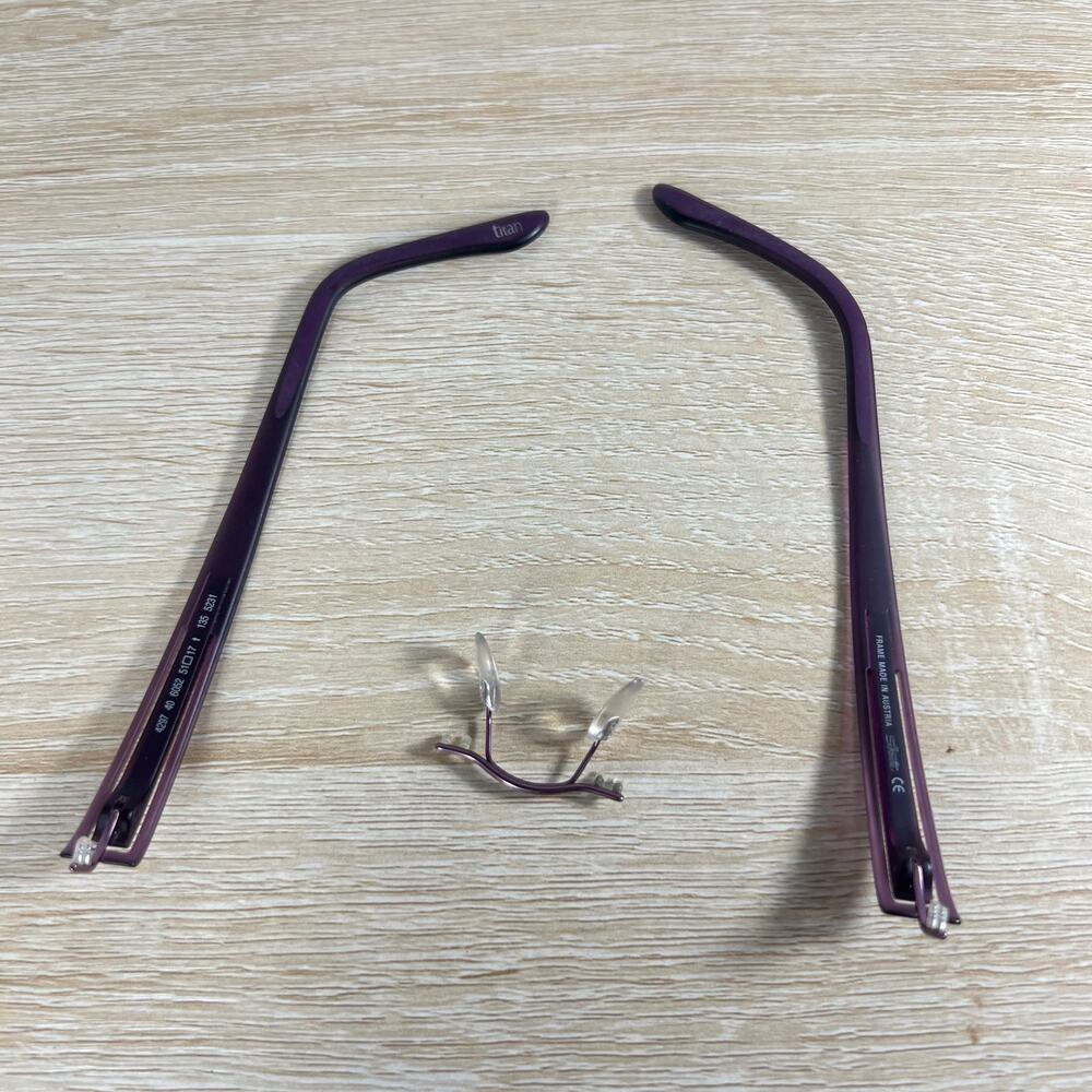 Silhouette 4297 40 6052 Eyeglasses Purple Titan Frames Only 51-17-135